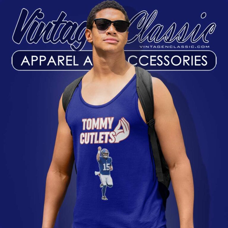 Tommy Cutlets Tommy Devito New York Giants 15 Tank Top Racerback Tommy Cutlets Tommy Devito New York Giants 15 Tank Top Racerback