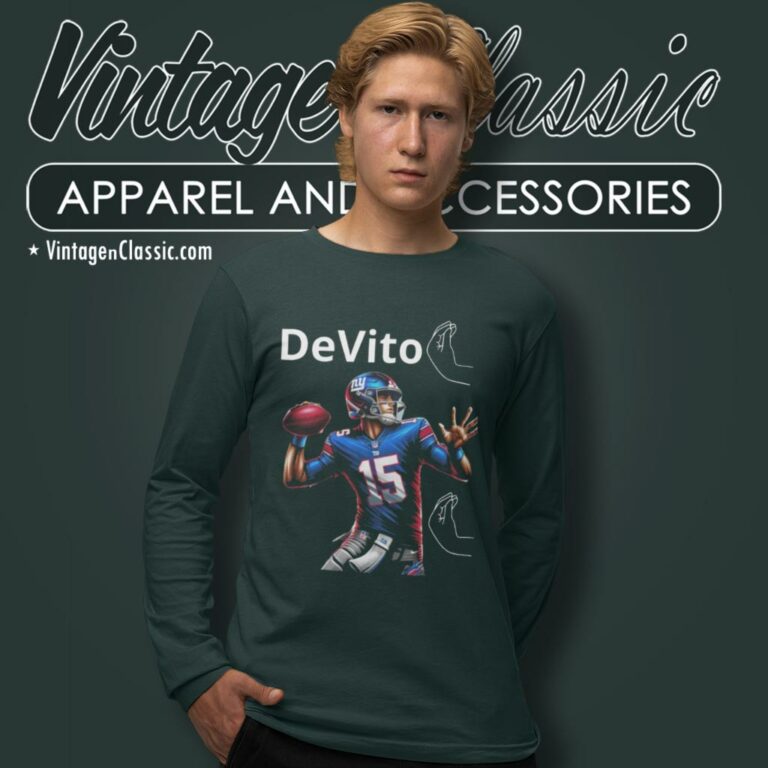 Tommy Devito New York Giants Long Sleeve Tee Tommy Devito New York Giants Long Sleeve Tee