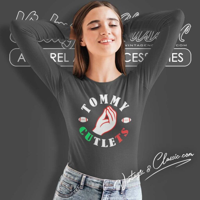 Tommy Devito Shirt Hand Gesture Tommy Cutlets Italian Long Sleeve Tee Tommy Devito Shirt Hand Gesture Tommy Cutlets Italian Long Sleeve Tee