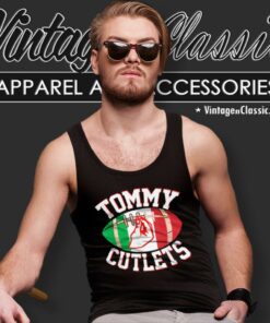 Tommy Devito Shirt Ny Italian Hand Gesture Tommy Cutlets Football Quarterback Tank Top Racerback