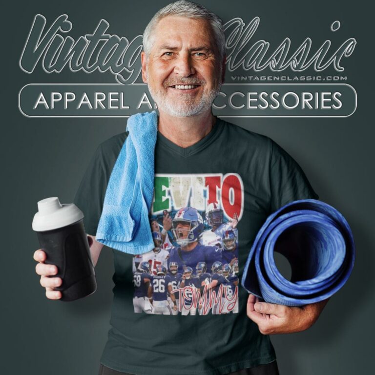 Tommy Devito Vintage Giants Football V Neck TShirt Tommy Devito Vintage Giants Football V Neck TShirt