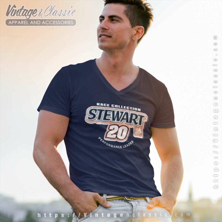 Tony Stewart Race Collection 20 Nascar V Neck TShirt Tony Stewart Race Collection 20 Nascar V Neck TShirt