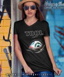 Tool Aenima Eye Black Anvil V Neck TShirt