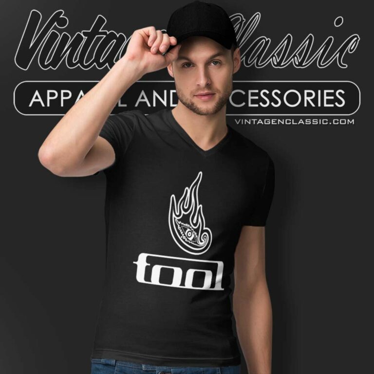 Tool Band Logo Sylves V Neck TShirt Tool Band Logo Sylves V Neck TShirt