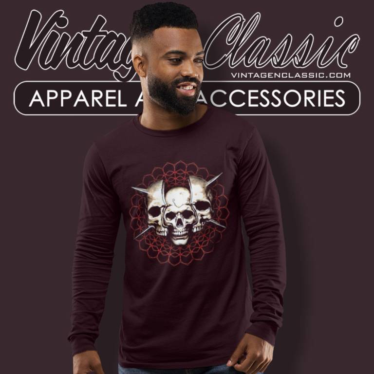 Tool Skull Spikes Long Sleeve Tee Tool Skull Spikes Long Sleeve Tee