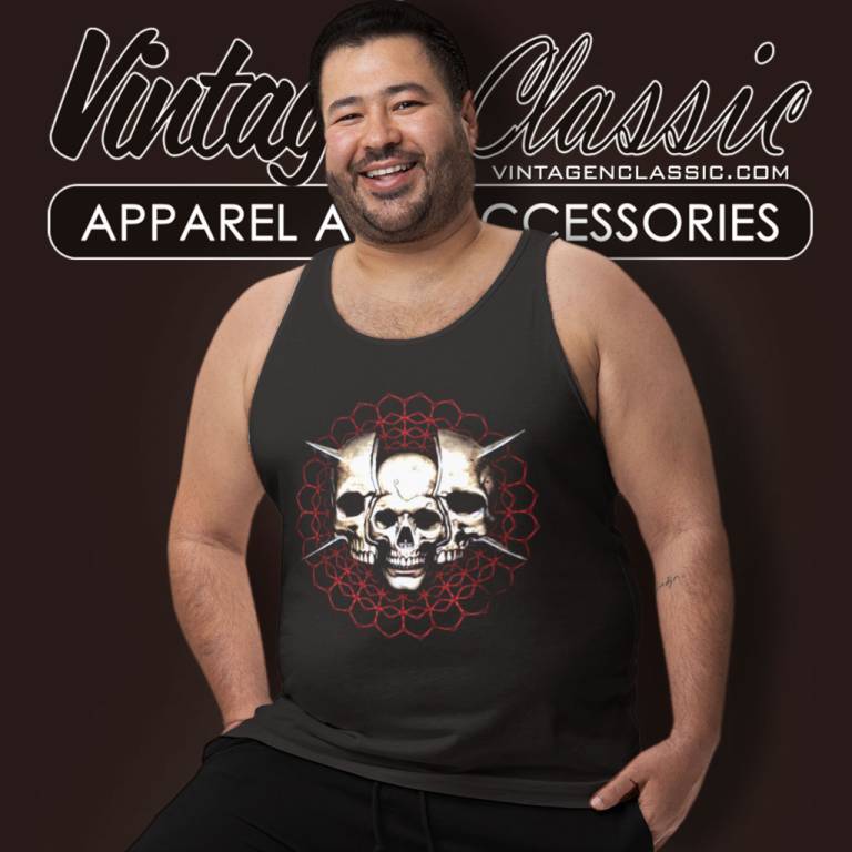 Tool Skull Spikes Tank Top Racerback Tool Skull Spikes Tank Top Racerback