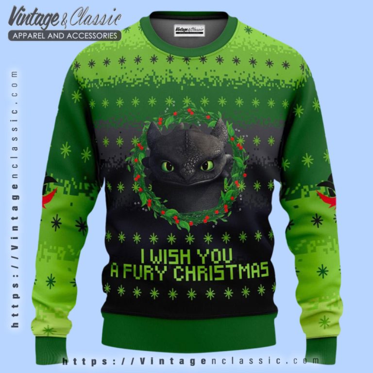 Toothless I Wish You A Fury Christmas Ugly Christmas Sweater Ugly Christmas Sweater Toothless I Wish You A Fury Christmas Ugly Christmas Sweater Ugly Christmas Sweater