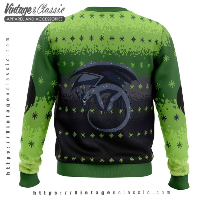 Toothless The Night Ugly Christmas Sweater back Ugly Sweater Toothless The Night Ugly Christmas Sweater back Ugly Sweater