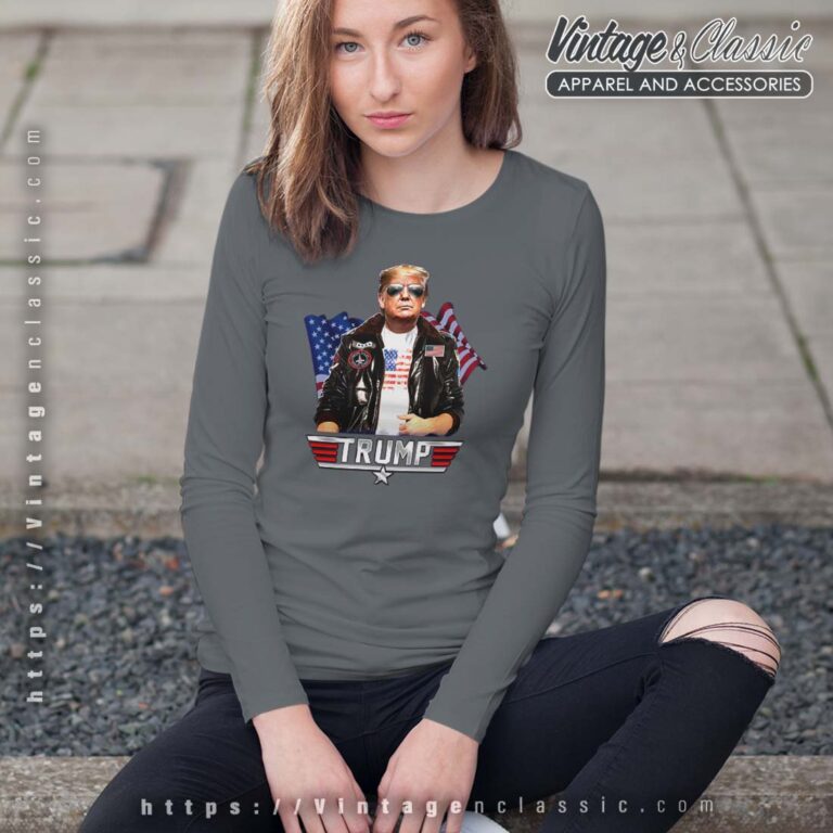 Top Gun Trump Shirt Save America Longsleeves Top Gun Trump Shirt Save America Longsleeves