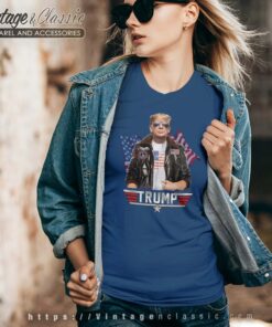 Top Gun Trump Shirt Save America Vneck