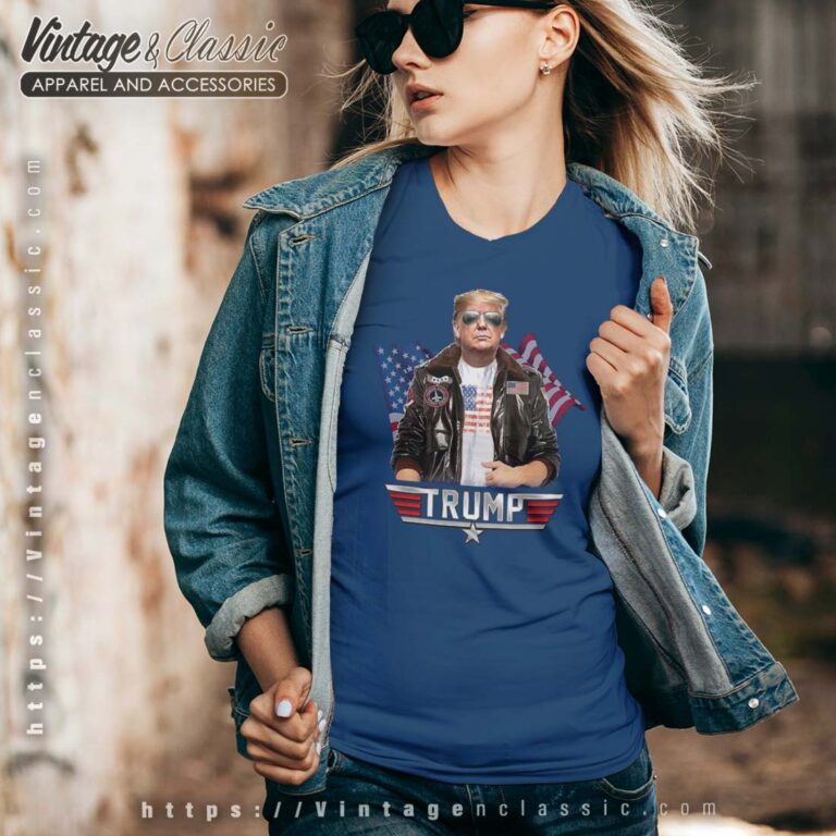 Top Gun Trump Shirt Save America Vneck Top Gun Trump Shirt Save America Vneck