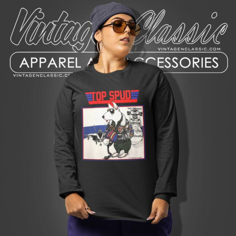 Top Spud Movie Spoof Top Gun Bud Light Beer Long Sleeve Tee Top Spud Movie Spoof Top Gun Bud Light Beer Long Sleeve Tee