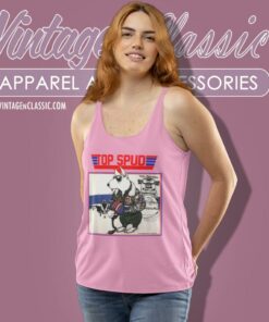 Top Spud Movie Spoof Top Gun Bud Light Beer Tank Top Racerback
