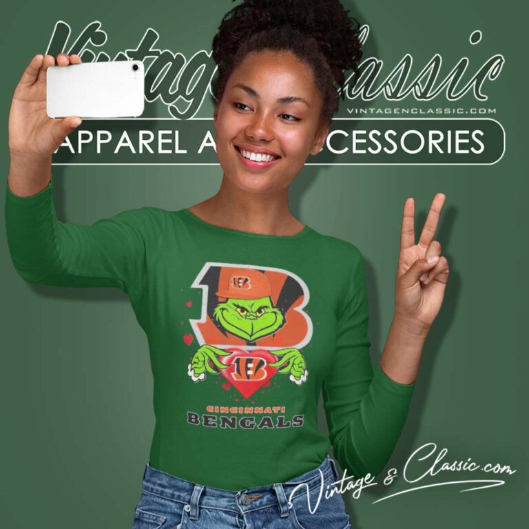 Top The Grinch Cincinnati Bengals Long Sleeve Tee Top The Grinch Cincinnati Bengals Long Sleeve Tee