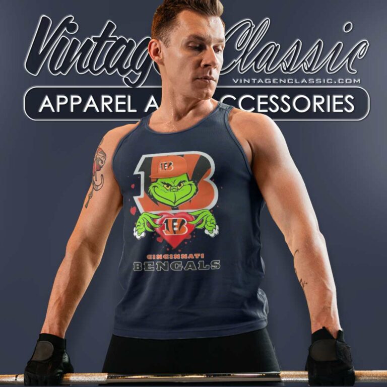 Top The Grinch Cincinnati Bengals Tank Top Racerback Top The Grinch Cincinnati Bengals Tank Top Racerback