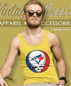 Toronto Blue Jays Grateful Dead Steal Your Face Tank Top Racerback