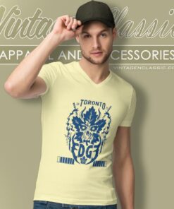 Toronto Maple Leafs 2023 X Edge Collaboration V Neck TShirt 1