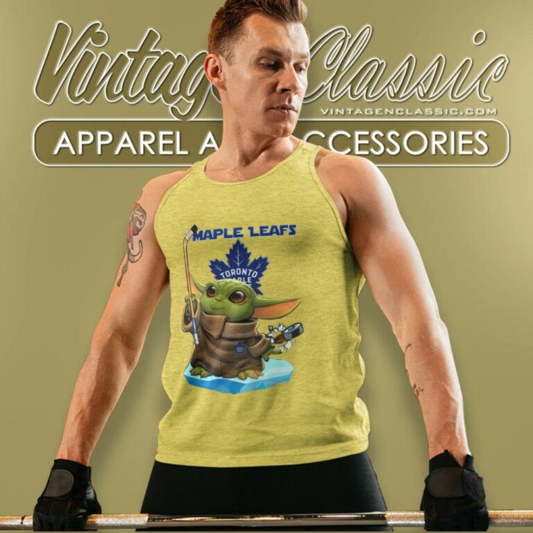 Toronto Maple Leafs Baby Yoda Nhl Tank Top Racerback Toronto Maple Leafs Baby Yoda Nhl Tank Top Racerback