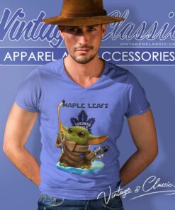 Toronto Maple Leafs Baby Yoda Nhl V Neck TShirt