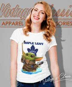 Toronto Maple Leafs Baby Yoda Nhl Women T Shirt