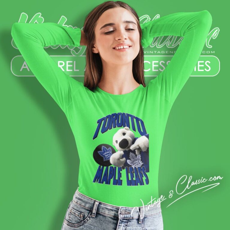 Toronto Maple Leafs Carlton The Bear Nhl Long Sleeve Tee Toronto Maple Leafs Carlton The Bear Nhl Long Sleeve Tee