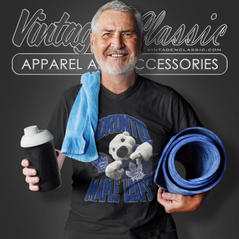 Toronto Maple Leafs Carlton The Bear Nhl V Neck TShirt Toronto Maple Leafs Carlton The Bear Nhl V Neck TShirt