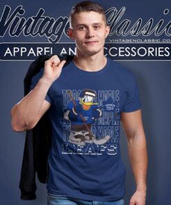 Toronto Maple Leafs Donald Duck Hockey Shirt T shirt