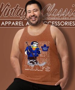 Toronto Maple Leafs Donald Duck Hockey Shirt Tank Top Racerback