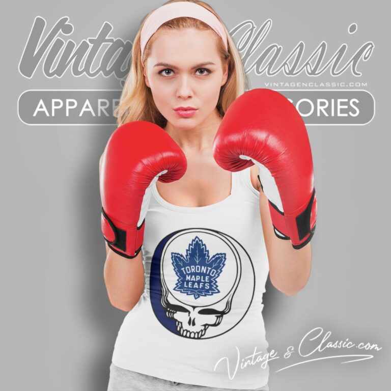 Toronto Maple Leafs Grateful Dead Steal Your Face Tank Top Racerback Toronto Maple Leafs Grateful Dead Steal Your Face Tank Top Racerback