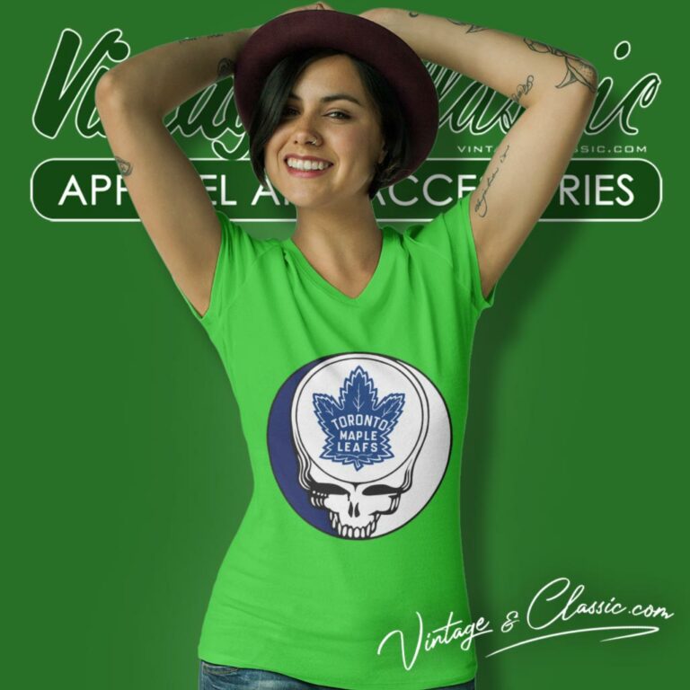 Toronto Maple Leafs Grateful Dead Steal Your Face V Neck TShirt Toronto Maple Leafs Grateful Dead Steal Your Face V Neck TShirt