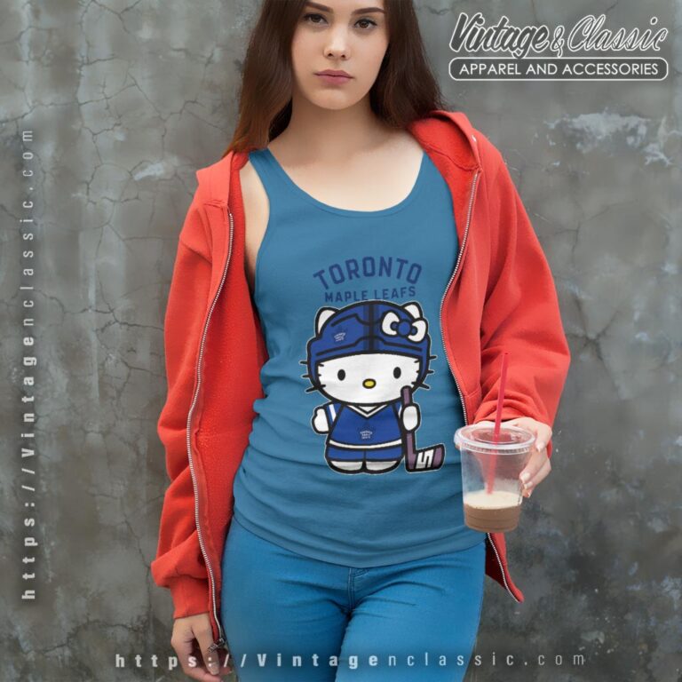 Toronto Maple Leafs Hello Kitty Shirt Tank Top Racerback Toronto Maple Leafs Hello Kitty Shirt Tank Top Racerback