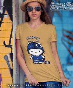 Toronto Maple Leafs Hello Kitty Shirt V Neck TShirt
