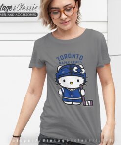 Toronto Maple Leafs Hello Kitty Shirt Women T shirt