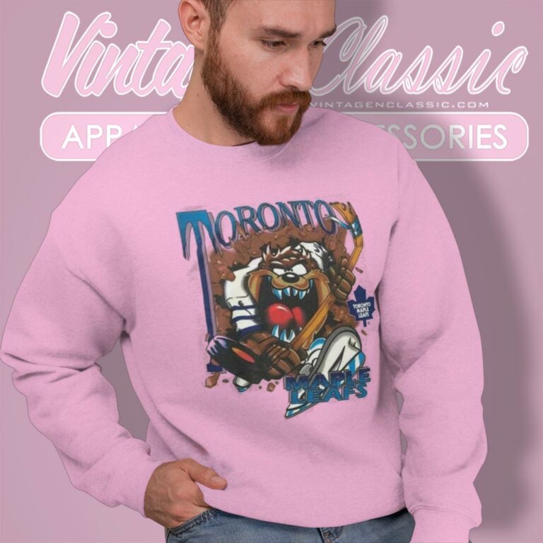 Toronto Maple Leafs Looney Tunes Taz Hockey Sweatshirt Toronto Maple Leafs Looney Tunes Taz Hockey Sweatshirt