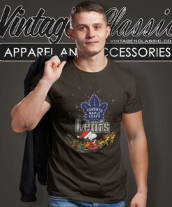 Toronto Maple Leafs Santa Snoopy And Woodstock Christmas Shirt 4 Toronto Maple Leafs Santa Snoopy And Woodstock Christmas T Shirt