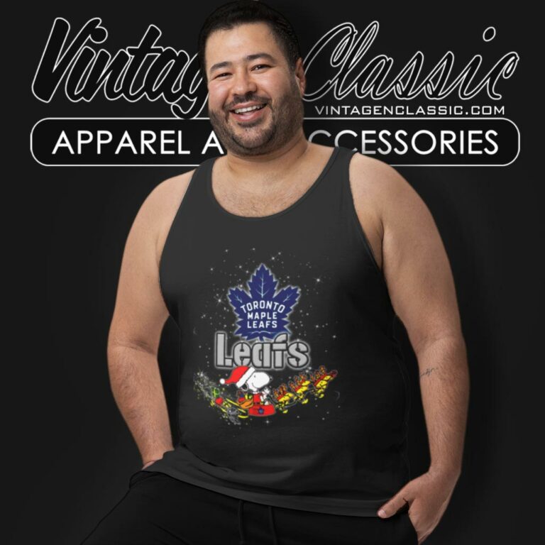 Toronto Maple Leafs Santa Snoopy And Woodstock Christmas Tank Top Racerback Toronto Maple Leafs Santa Snoopy And Woodstock Christmas Tank Top Racerback