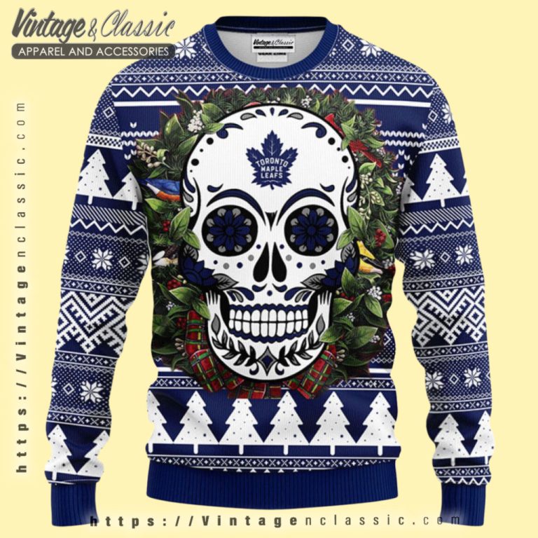Toronto Maple Leafs Skull Ugly Christmas Sweater Ugly Christmas Sweater Toronto Maple Leafs Skull Ugly Christmas Sweater Ugly Christmas Sweater