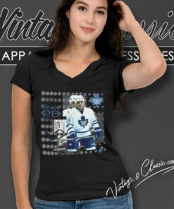 Toronto Maple Leafs Tie Domi Starter Potvin Sundin Gilmour Shirt 6 Toronto Maple Leafs Tie Domi Starter Potvin Sundin Gilmour V Neck TShirt