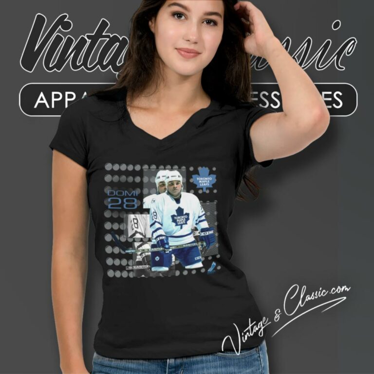 Toronto Maple Leafs Tie Domi Starter Potvin Sundin Gilmour V Neck TShirt Toronto Maple Leafs Tie Domi Starter Potvin Sundin Gilmour V Neck TShirt