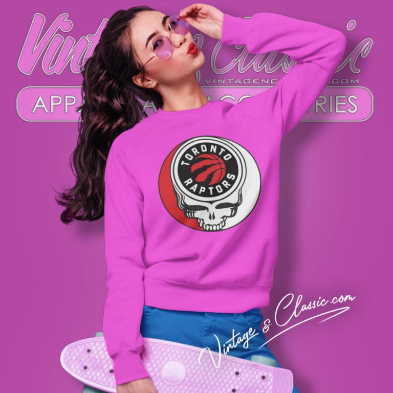 Toronto Raptors Grateful Dead Steal Your Face Sweatshirt Toronto Raptors Grateful Dead Steal Your Face Sweatshirt