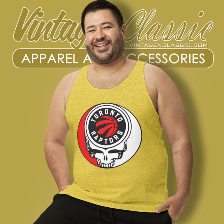 Toronto Raptors Grateful Dead Steal Your Face Tank Top Racerback Toronto Raptors Grateful Dead Steal Your Face Tank Top Racerback