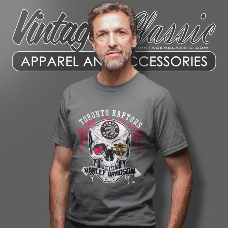 Toronto Raptors Harley Davidson Skull T Shirt Toronto Raptors Harley Davidson Skull T Shirt