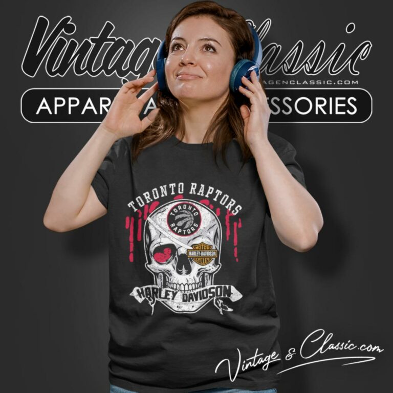 Toronto Raptors Harley Davidson Skull Women T Shirt Toronto Raptors Harley Davidson Skull Women T Shirt