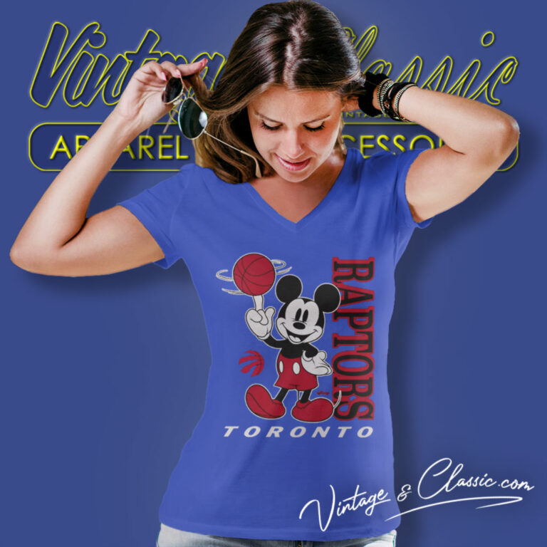 Toronto Raptors Shirt Junk Food Black Disney Vintage Mickey Baller V Neck TShirt Toronto Raptors Shirt Junk Food Black Disney Vintage Mickey Baller V Neck TShirt