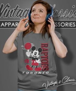 Toronto Raptors Shirt Junk Food Black Disney Vintage Mickey Baller Women T Shirt