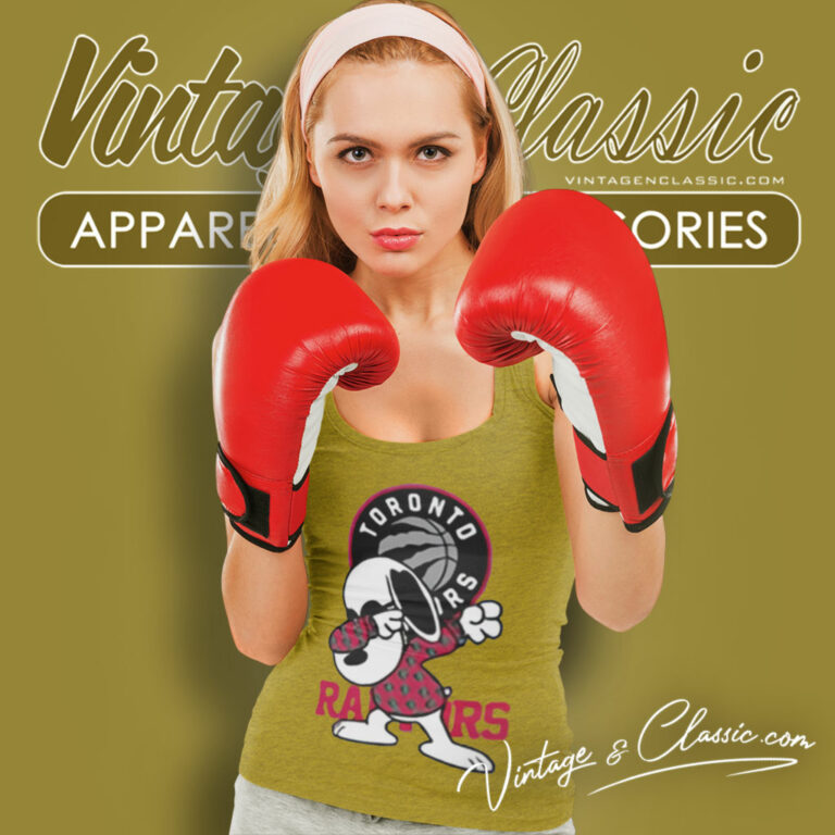 Toronto Raptors Snoopy Dabbing Tank Top Racerback Toronto Raptors Snoopy Dabbing Tank Top Racerback