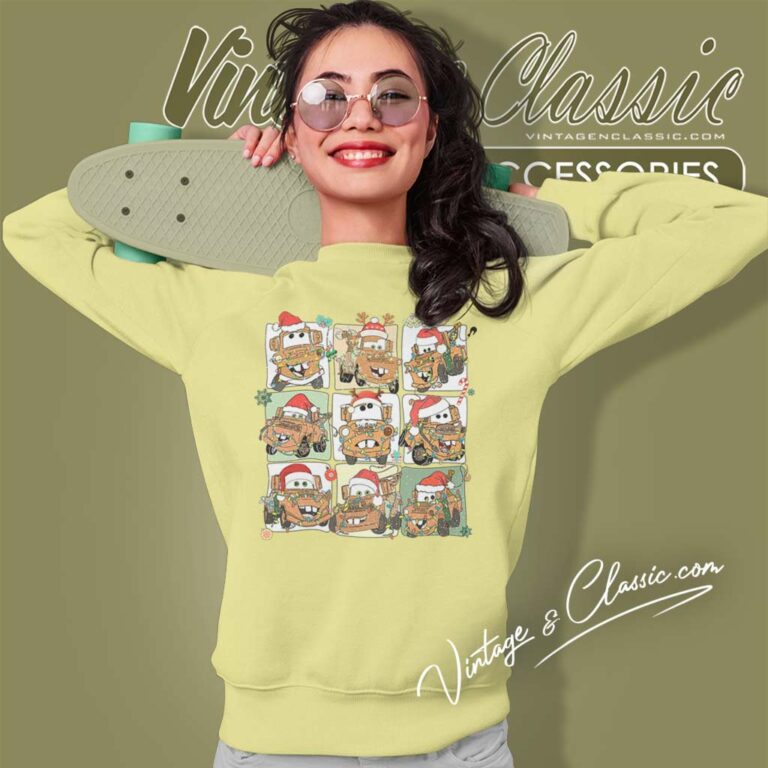 Tow Mater Santa Christmas Cars Sweatshirt Tow Mater Santa Christmas Cars Sweatshirt