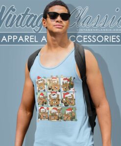 Tow Mater Santa Christmas Cars Tank Top Racerback