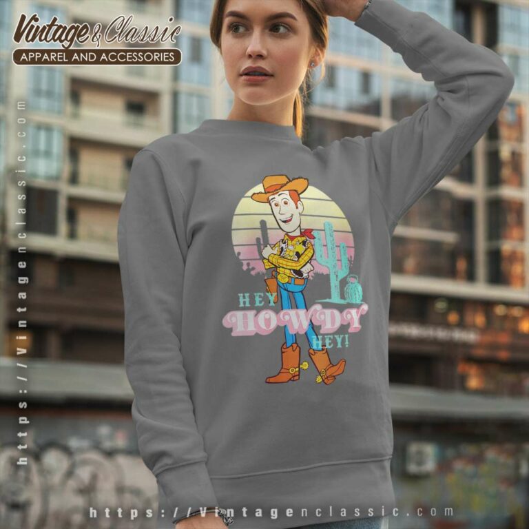 Toy Story 4 Hey Howdy Hey Retro Portrait Sweatshirt Toy Story 4 Hey Howdy Hey Retro Portrait Sweatshirt