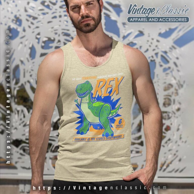 Toy Story 4 Rex Terrifying Dinosaur Tank Top Racerback Toy Story 4 Rex Terrifying Dinosaur Tank Top Racerback